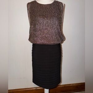 Scarlett Black and Shimmering Top Pencil Skirt